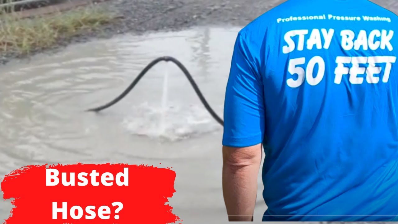 High Pressure Can be Dangerous! Pressure Washer Hose Saftey YouTube