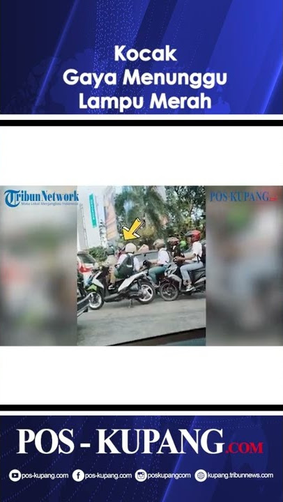 Aksi Kocak Seorang Anak SMA Saat Menunggu Lampu Hijau