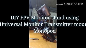 DIY FPV monitor mount