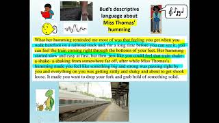 Chapter 14 Bud, Not Buddy Part 2 Comprehension using imagery to describe Miss Thomas & Steady Eddie