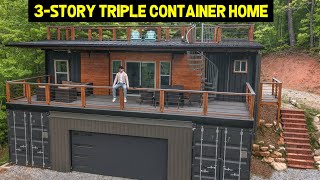 3STORY ULTRAMODERN TRIPLE CONTAINER HOME! (1x40' & 2x20' Containers)