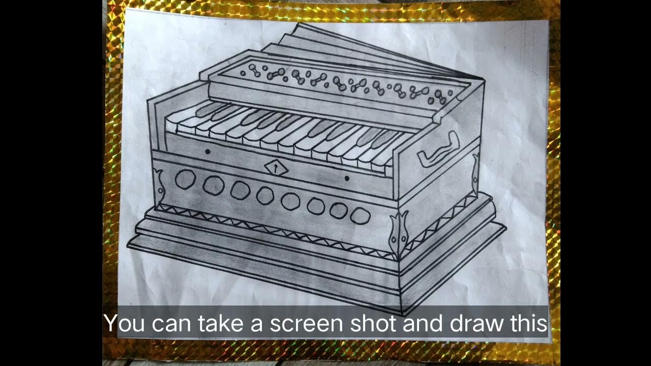 Harmonium drawing 🙃 YouTube