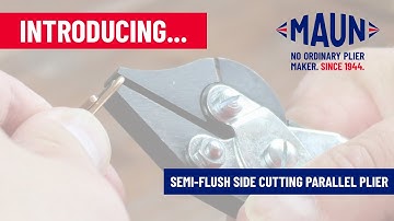 Maun Smooth Jaws Semi-Flush Cut Side Cutter Parallel Plier