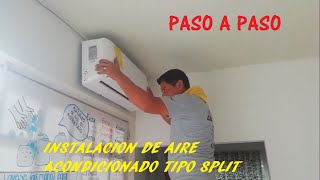 How to install air conditioning in your home || How to install Air conditioner SPLIT in your home.