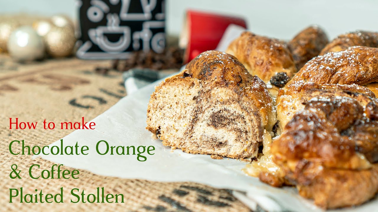 Chocolate Orange & Coffee Plaited Stollen