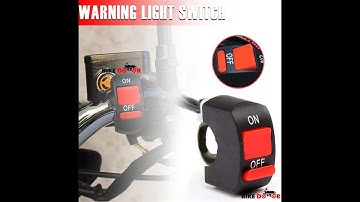 1 Piece Universal Motorcycle Handlebar Flashing Switch Moto Light Switch ON OFF Button ATV Bike DC12