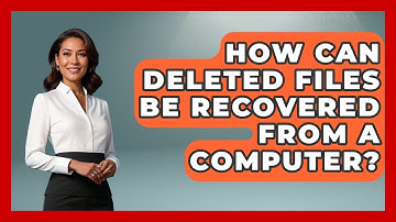 How Can Deleted Files Be Recovered From A Computer? - Tech Terms Explained