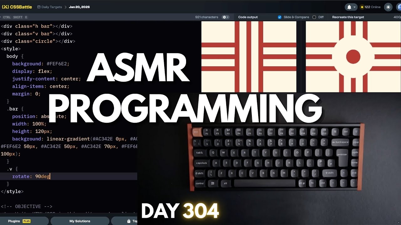 Keyboard ASMR CSS Battle 20th January