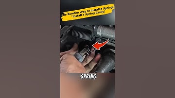 Geniale truc om een ​​veer te installeren op moeilijk bereikbare plekken!