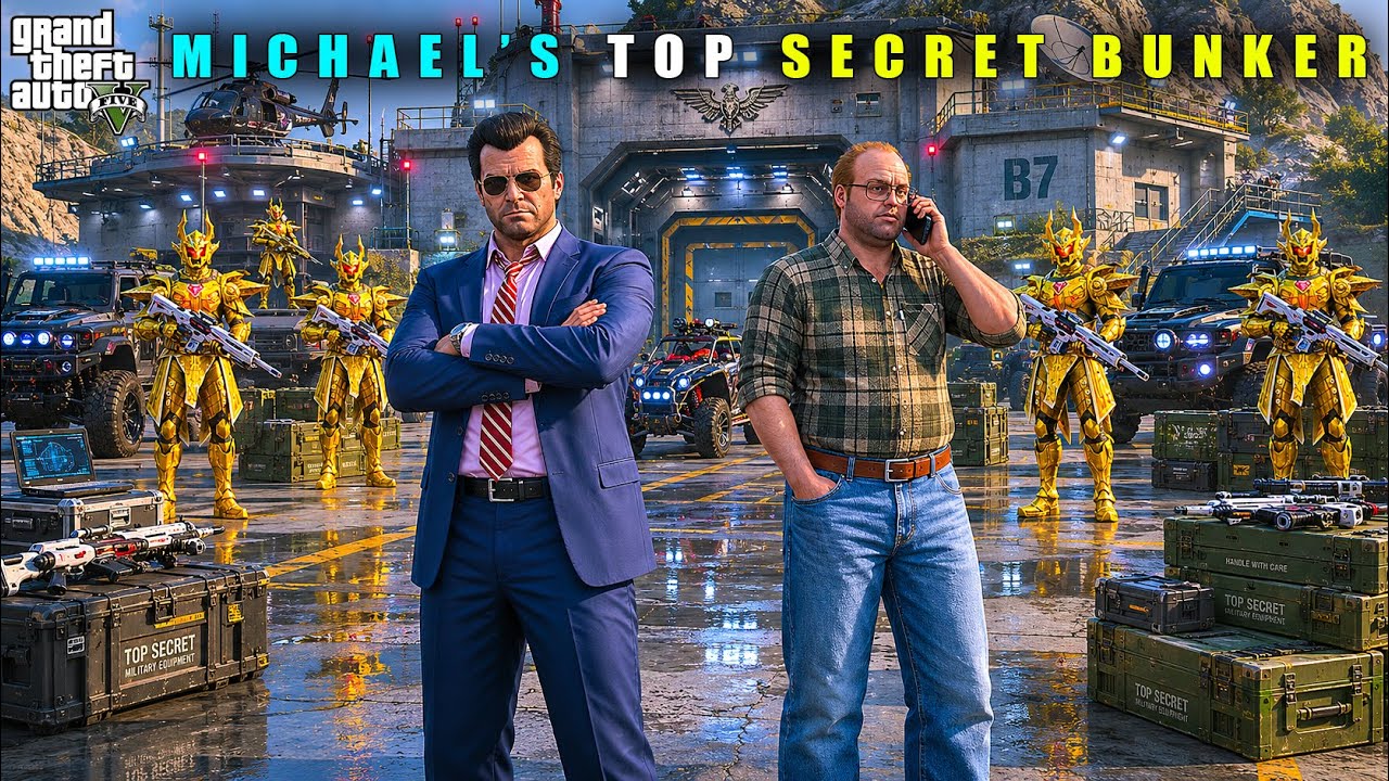 GTA 5 : MICHAEL'S MOST EXPENSIVE TOP SECRET BUNKER || BB GAMING
