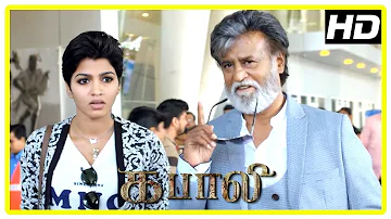 Kabali Tamil Movie | Rajini and Dhansika reach Chennai to meet Radhika Apte | John Vijay | Kishore