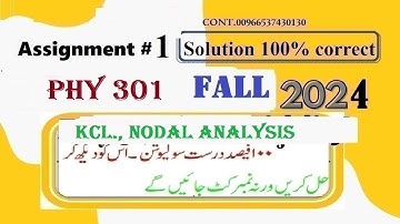 phy 301 assignment 1 solution fall 2024|phy301 assignment 1 solution fall 2024