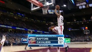 LeBron Wanted NO Part of this Dunk from DeMar DeRozan | Raptors vs Cavaliers | 2017-18 NBA Season