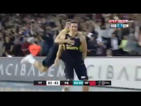 Bogdan Bogdanovic Amazing 3 point, Game-Winner - Turk Telekom - Fenerbahce 83-85 - 04.04.2016