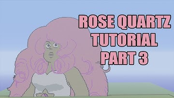 Minecraft Rose Quartz Pixel Art Tutorial Part 3 (Steven Universe)