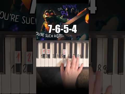 Step On Up The Living Tombstone Piano Tutorial Fnaf
