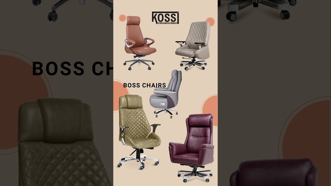 Redefine Leadership | KOSS BOSS Chair Collection – Style, Comfort & Precision!