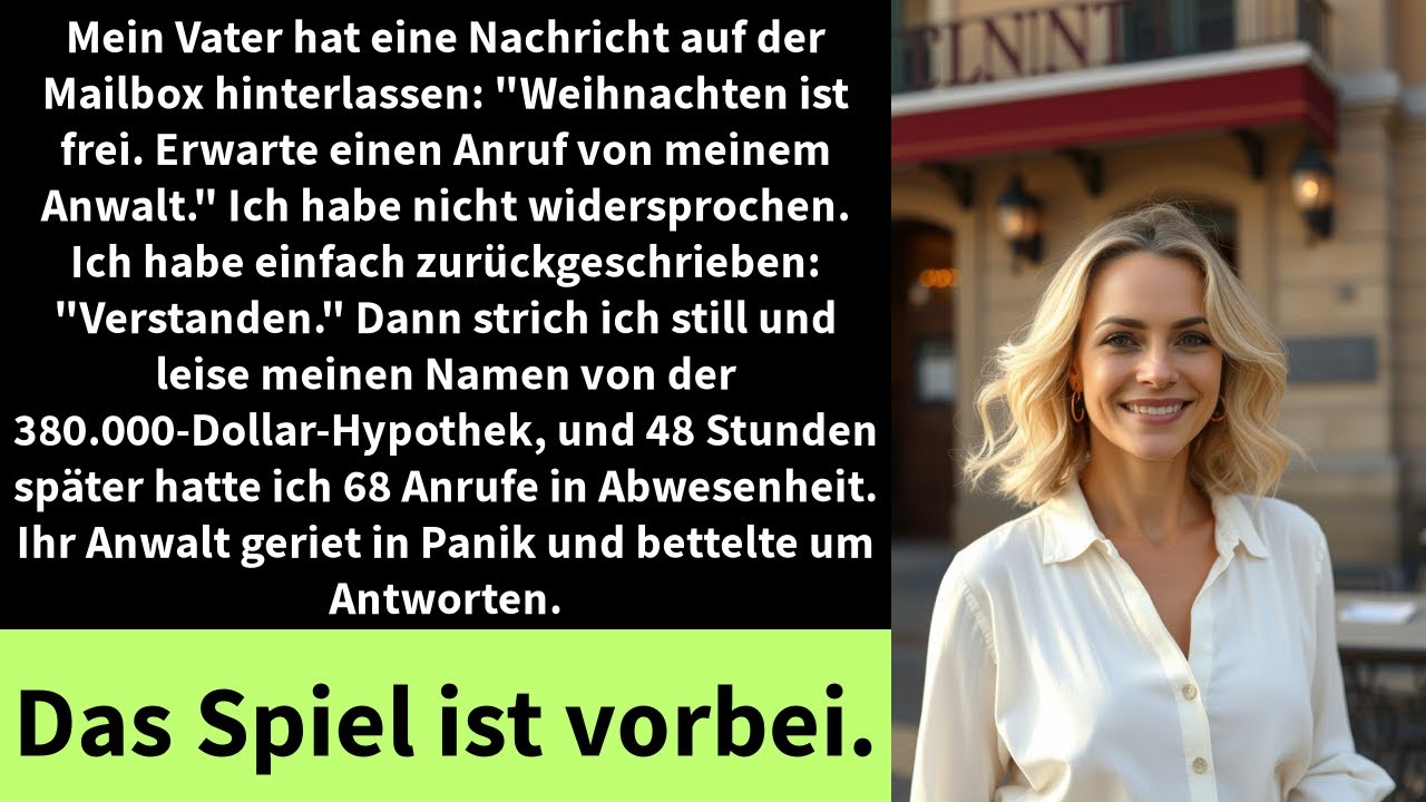 Mein Vater hat eine Nachricht auf der Mailbox hinterlassen: 