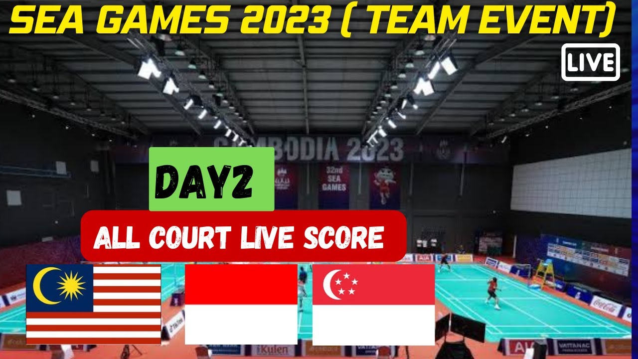 🔴LIVE Malaysia V/S Vietnam and Indonesia V/S Cambodia Sea Games 2023 ( Badminton Team Event )