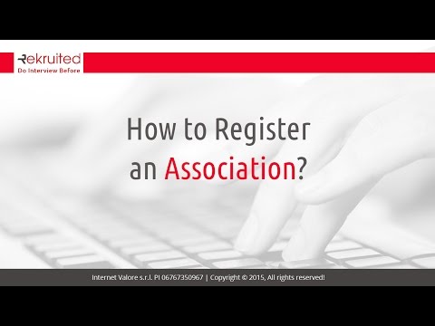 Video: How To Register An Association