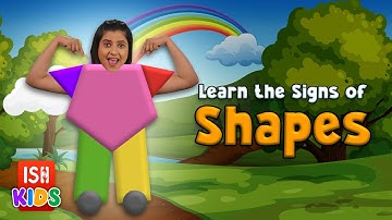 Learning Shapes in Indian Sign Language | Educational Video for Kids | ISH Kids