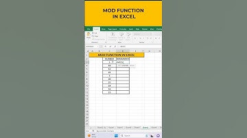 MOD FUNCTION IN EXCEL #msexcel #microsoftexcel #excelshorts #shorts #exceltutorial #exceltips