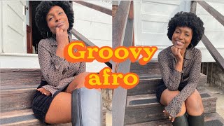 The perfect 70s afro tutorial || 4c hair