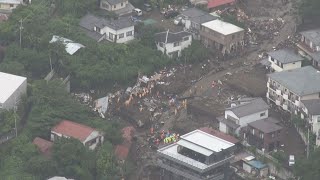 続く捜索、生活支援も   熱海土石流、10日で発生1週間