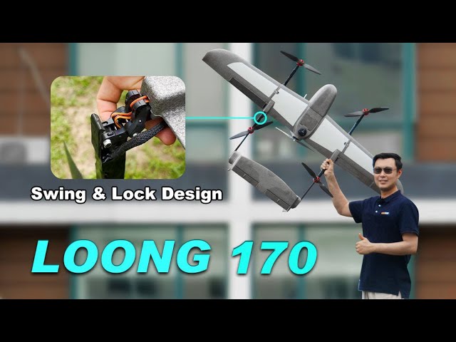 Foxtech Loong 170 VTOL with Swing u0026 Lock Design! class=