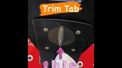 How to adjust Trim Tab fin on outboard motor - (boat leans to one side)