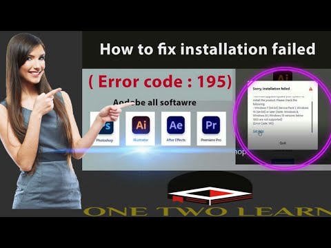 ERROR Code195 |Fix in one easy step  Photoshop Error 195 |How to fix error 195 | Windows 7,8, 8.1,10
