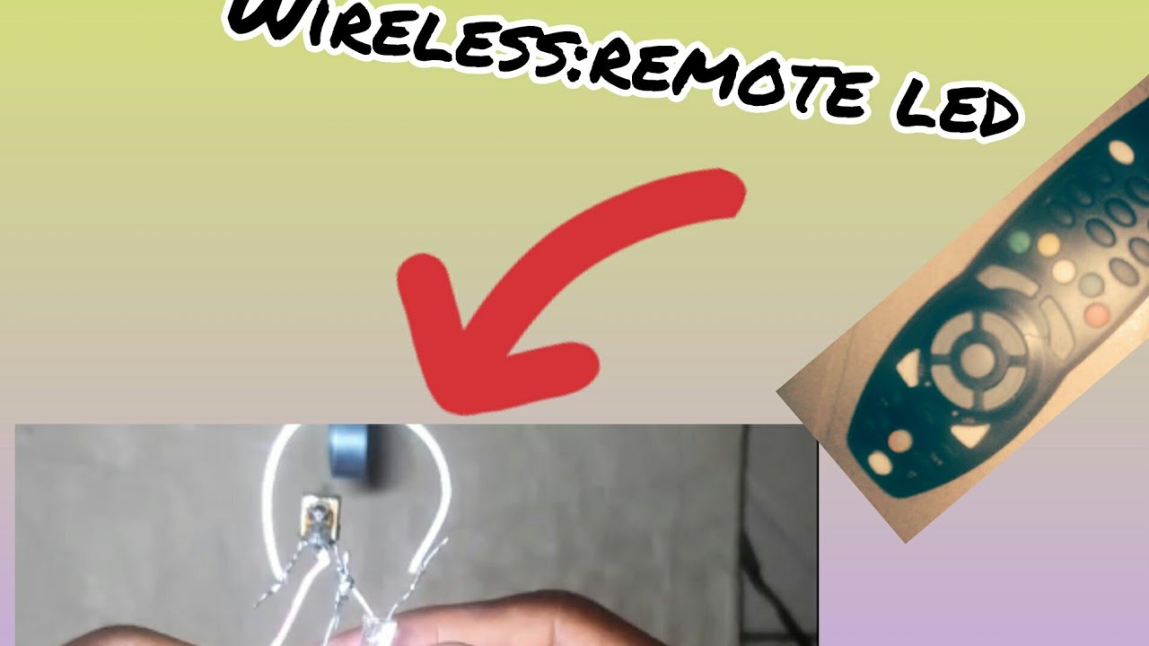 wireless: learn how to make remote control led at home - YouTube