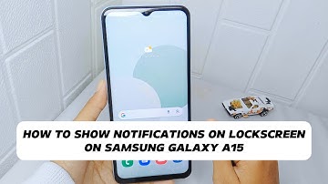 How To Show Notifications On Lock Screen In Samsung A15 / A15 5g