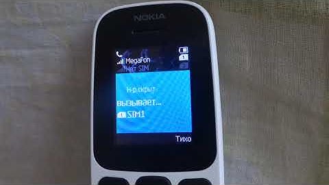 Nokia 105 (2017) incoming call