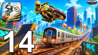 Stunt Bike Extreme - Gameplay Walkthrough Part 14 - Level 186-202 Bike Race Trials (iOS, Android) screenshot 1