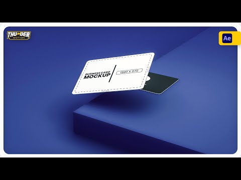 Elevate Your Brand with the Clean Business Card Mockup for After Effects