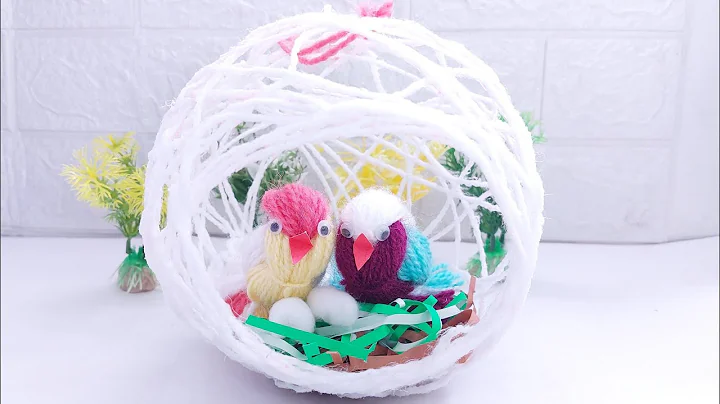 Birds Nest Making Idea/DIY Birds House/Woolen Home Decorating Ideas Handmade/Room Decoration Ideas