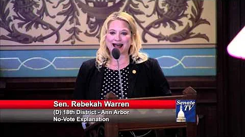 Sen. Rebekah Warren No Vote: Faith-Based Adoption Bills