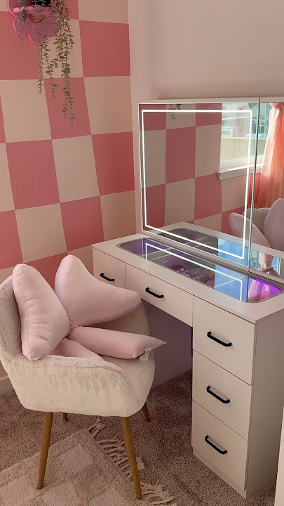 SETUP & RESTOCK MY TWEENS NEW VANITY✨🎀🤍🌸 #tween