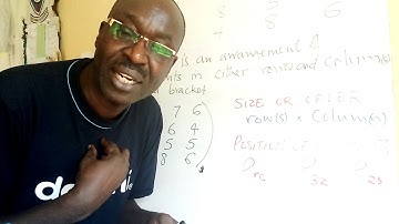 MATRICES#MATHS FORM 3#INTRODUCTION Lesson 1