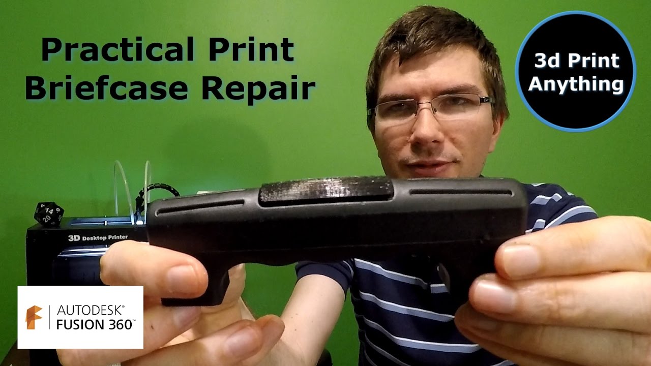 Practical 3d Print Briefcase Repair with Fusion 360 YouTube