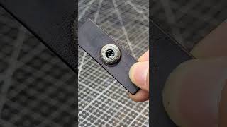 How to install Snaps, metal buttons, and metal buckles#shorts      #bagmaking #bag #leather