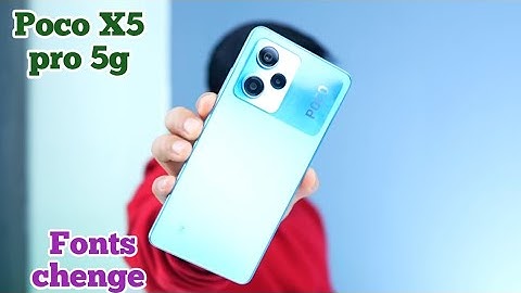 How To Change Font Style In Poco X5 Pro 5G, Poco X5 Pro 5G Mein Font Style Setting Kaise Karen,