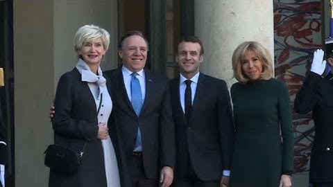 Le Premier ministre québécois reçu par Emmanuel Macron
