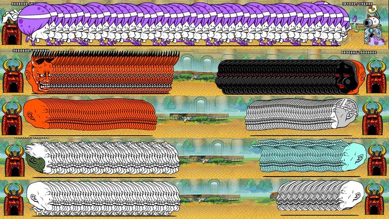 The Battle Cats - All Face (Enemy Spam)