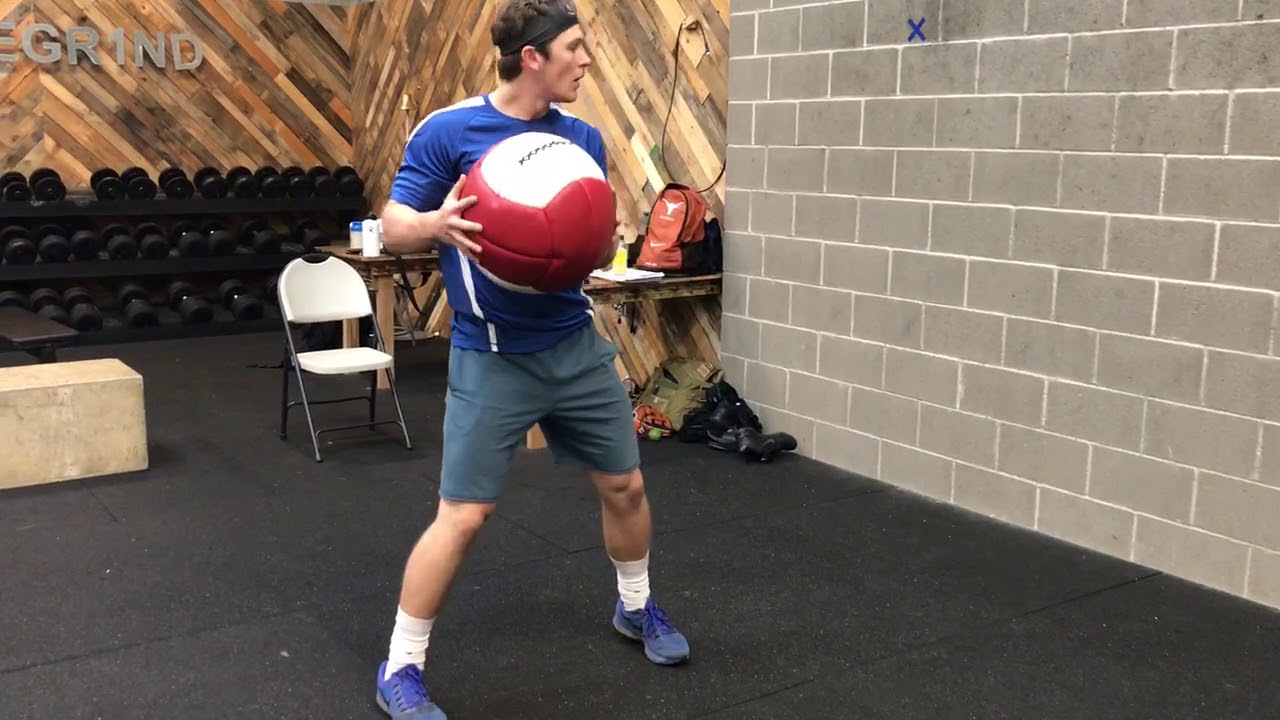 Medicine Ball Rotational Scoop Toss Through Swing YouTube
