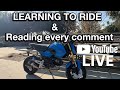 IRL Beginner Motorcycle Q&A | Learning to Ride + Reading Chat