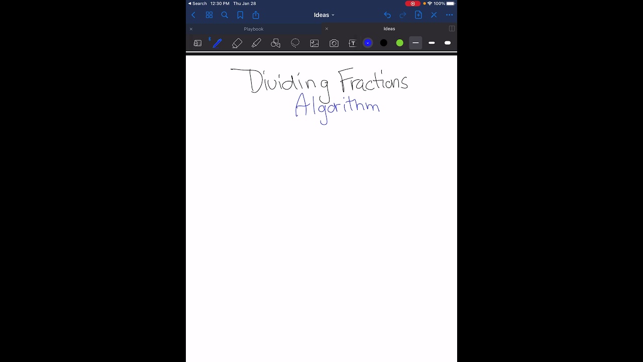Dividing Fractions: Algorithm