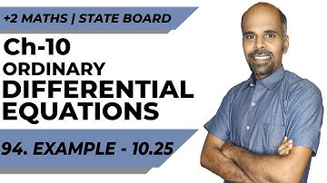 Class 12 | example 10.25 | Ordinary Differential Equations | Class 12 | State Board | ram maths