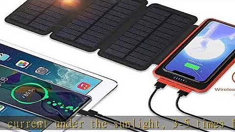 POWOBEST Solar Power Bank,Solar Phone Charger,20000mAh，Outdoor Portable Power Bank，Portable Externa